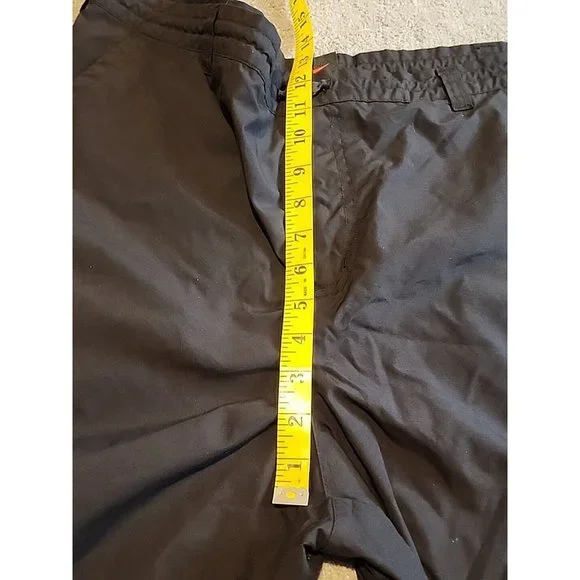Nike Cargo Pants Mens L Mesh Lined Black Tag Red Swoosh Blue Swoosh Leg Y2k Vntg